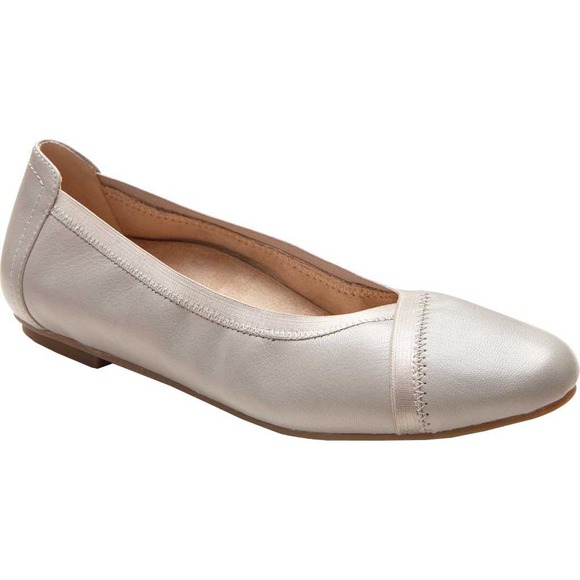 Vionic Shoes - Vionic Caroll Taupe Leather Ballet Flat 11